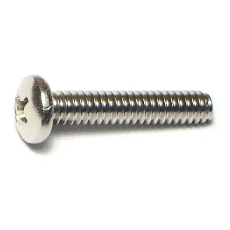 10-24 X 1 Stainless Steel Phillips Pan Head Machine Screws - 18-8 Grade