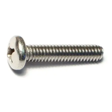 1/4 -20 X 1-1/4 18-8 Stainless Steel Coarse Thread Phillips Pan Head Machine Screws Mspss-287
