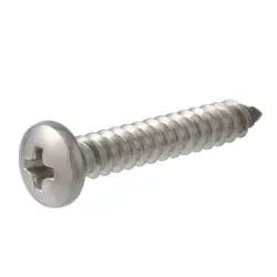 1/4-20 X 2 Stainless Steel Coarse Thread Phillips Pan Head Machine Screws