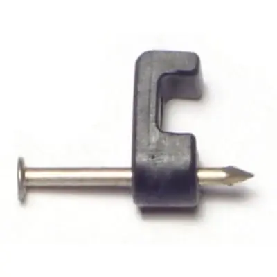 6mm Black Plastic Nail Wire Clips (50 Pcs.)