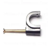 11mm Black Plastic Nail Wire Clips For Secure Cable Management