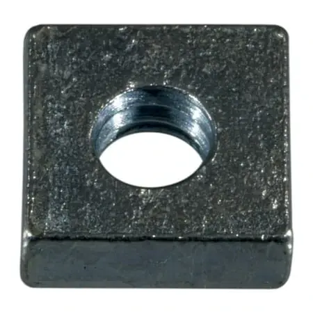 12-24 Zinc Plated Steel Coarse Thread Square Nuts Sqrnt-041 (30 Pcs.)