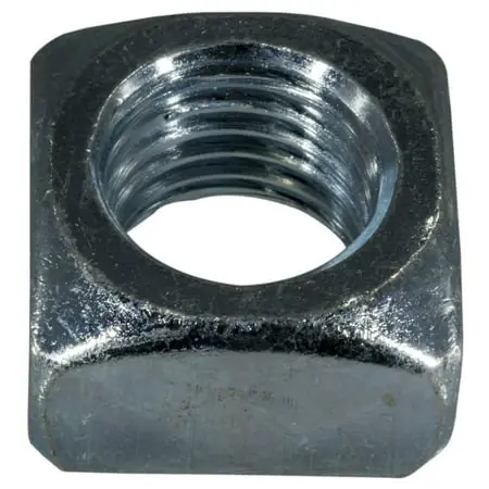 7/8 -9 Zinc Plated Steel Coarse Thread Square Nuts Sqrnt-065 (3 Pcs.)