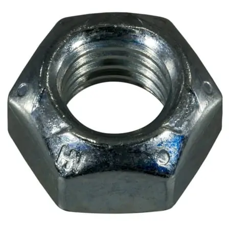 9/16 -12 Zinc Plated Grade 2 Steel Coarse Thread Lock Nuts (6 Pcs.)