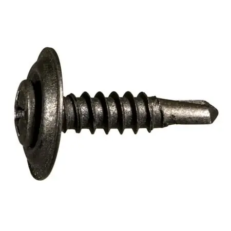 8-18 X 3/4 Black Automotive Trim Phillips Pan Self-drilling Screws Sdspw-089 (15 Pcs.)