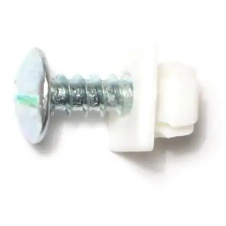 14 X 3/4 Zinc Plated Steel Slotted Round Head Automotive Trim Screws