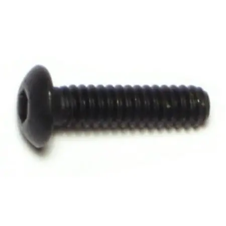 10-24 X 3/4 Steel Button Socket Cap Screws - Coarse Thread