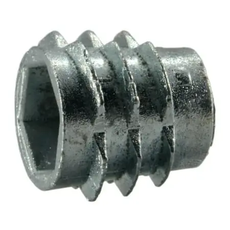 5/16-18 X 1/2 Zinc Alloy Coarse Thread Hex Drive Wood Inserts - Winsrt-026