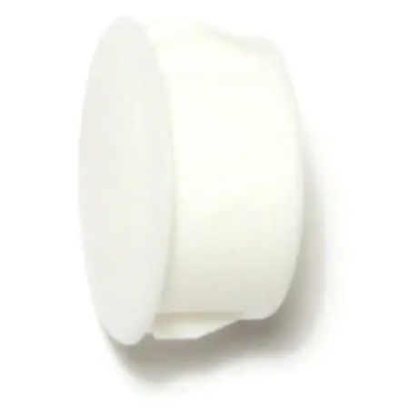 11/16 White Nylon Plastic Flush Head Hole Plugs Hpn-066 (8 Pcs.)