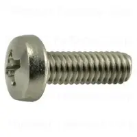 4mm-0.70 X 12mm Stainless Steel Phillips Pan Machine Screws - Pack Of 100