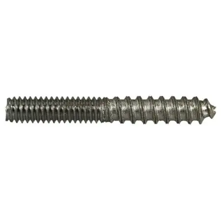 8-32 X 1-1/4 Plain Steel Coarse Thread Hanger Bolts Hblt-016 (20 Pcs.)