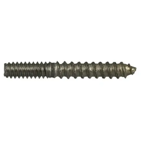 6-32 X 1 Plain Steel Coarse Thread Hanger Bolts Hblt-007 (20 Pcs.)