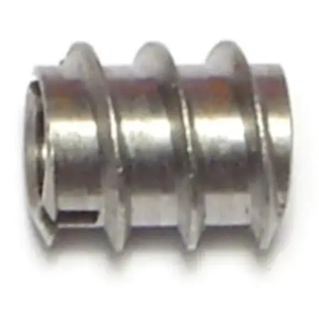1/4 -20 X 1/2 Plain Steel Coarse Thread Insert Nuts Ins-088 (20 Pcs.)
