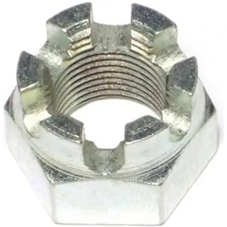 3/4-16 Zinc Fine Castle Nuts - Durable Fasteners For Secure Connections
