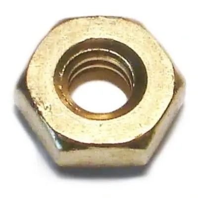 12-24 Brass Coarse Hex Nuts For Machine Screws - Durable And Reliable Fasteners