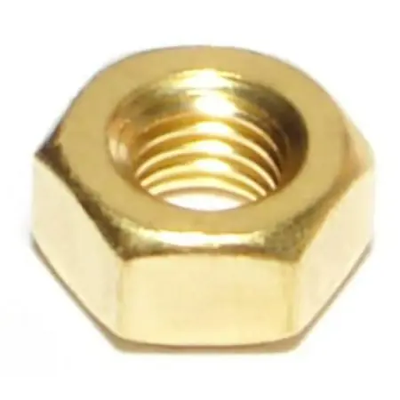 1/4 -28 Brass Fine Thread Hex Nuts Hnb-064 (15 Pcs.)