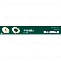 1/8 Inch Thick Nylon Washers Assortment - Durable And Versatile Fasteners