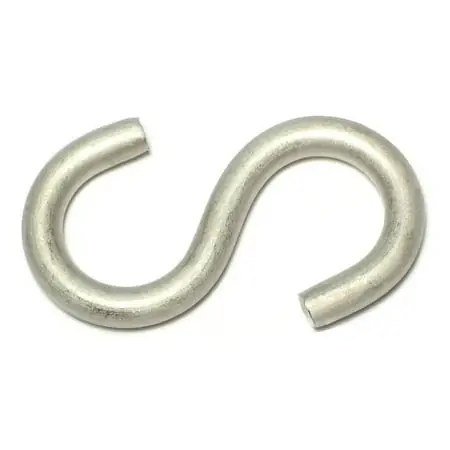 5/16 X 7/8 X 3 18-8 Stainless Steel Large Wire S Hooks Shss-053 (4 Pcs.)