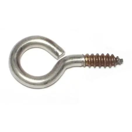 5/16 X 2-1/2 Inch Stainless Steel Screw Eyes - No. 2