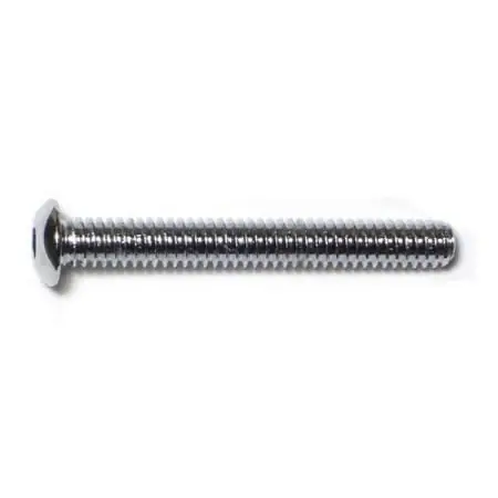 1/4 -20 X 2 Chrome Grade 8 Button Head Socket Cap Screws Scsbs8-111 (5 Pcs.)