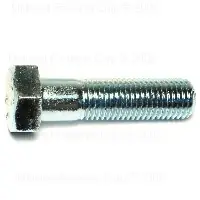 20mm X 75mm Zinc Class 8.8 Coarse Hex Cap Screws - 2.50 Thread