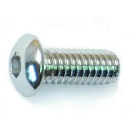 5/16 -18 X 3/4 Polished 18-8 Stainless Button Head Socket Cap Screws (6 Pcs.)