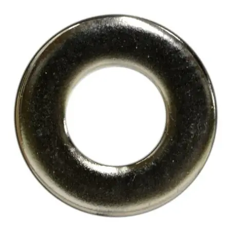  10 X 7/32 X 1/2 Polished 18-8 Stainless Steel Sae Flat Washers (15 Pcs.)
