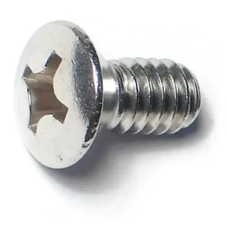 1/4-20 X 1/2 Stainless Steel Phillips Oval Head Machine Screws - 18-8 Grade