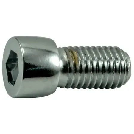 1/4 -28 X 1/2 Chrome Smooth Head Socket Cap Screws (10 Pcs.)