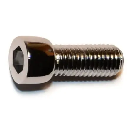 1/4 -28 X 5/8 Chrome Smooth Head Socket Cap Screws (10 Pcs.)
