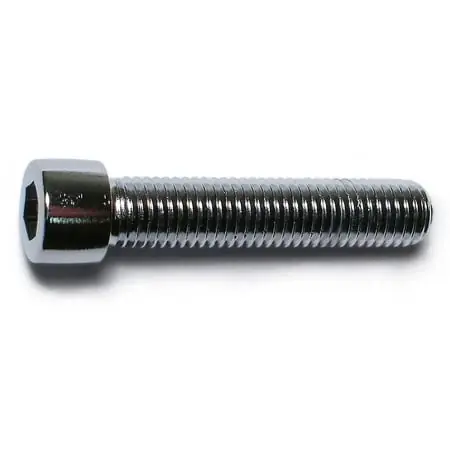 1/4 -28 X 1-1/4 Chrome Smooth Head Socket Cap Screws (10 Pcs.)