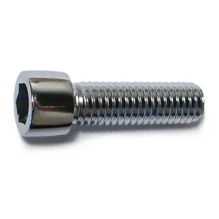 7/16 -14 X 1-1/2 Chrome Smooth Head Socket Cap Screws (5 Pcs.)