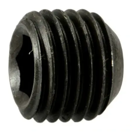 7/16 -20 X 3/8 Steel Fine Thread Hex Socket Headless Set Screws (8 Pcs.)