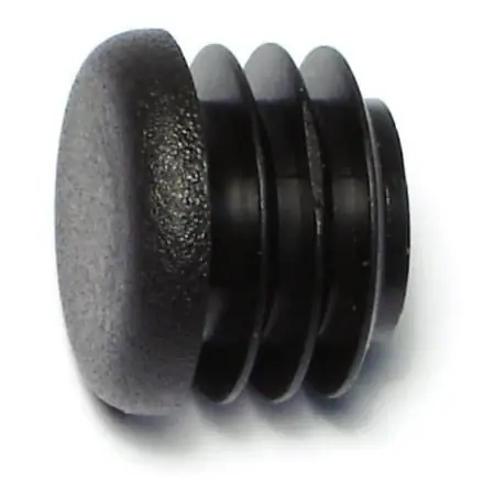 3/4 Black Plastic Round Cap Plugs Ftip-093 (5 Pcs.)