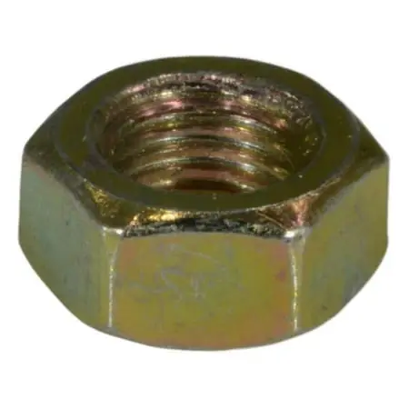 8mm-1.00 Yellow Zinc Class 8 Steel Hex Nuts - Durable Fasteners For Various Applications