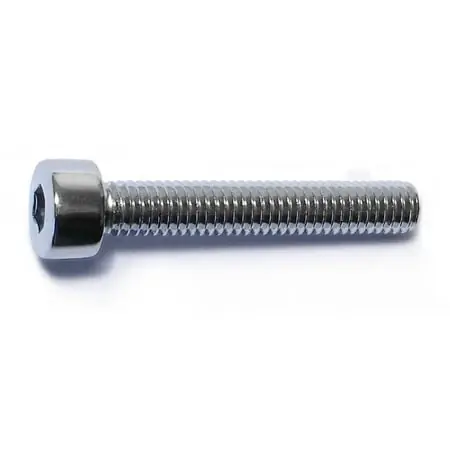 4mm-0.7 X 25mm Chrome Class 12.9 Smooth Head Hex Socket Cap Screws (10 Pcs.)