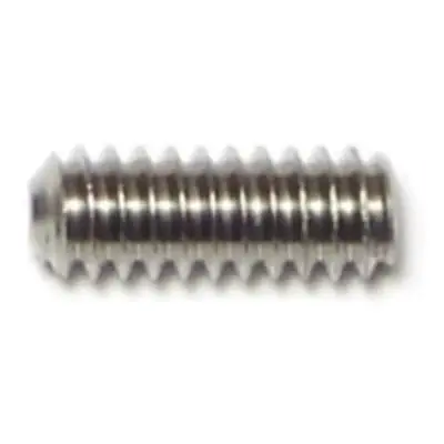 10-24 X 1/2 18-8 Stainless Hex Socket Headless Set Screws Sssss-095 (15 Pcs.)
