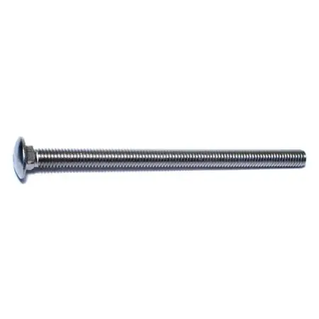 3/8-16 X 6 Inch Stainless Steel Coarse Thread Carriage Bolts - 18-8 Grade