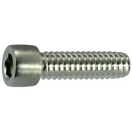 1/4 -20 X 7/8 Polished 18-8 Stainless Smooth Socket Cap Screws (8 Pcs.)