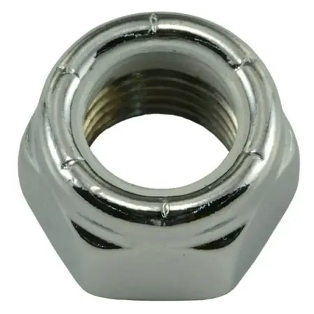 7/16 -20 Chrome Nylon Insert Lock Nuts Lns-341 (10 Pcs.)