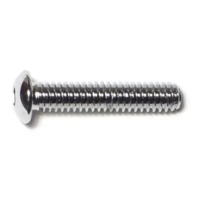 1/4 -20 X 1-1/4 Chrome Grade 8 Button Socket Cap Screws Scsbs8-102 (5 Pcs.)