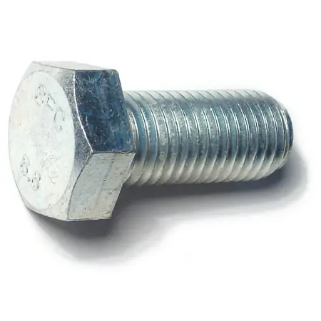 20mm-2.5 X 45mm Zinc Plated Class 8.8 Steel Full Thread Hex Tap Bolts