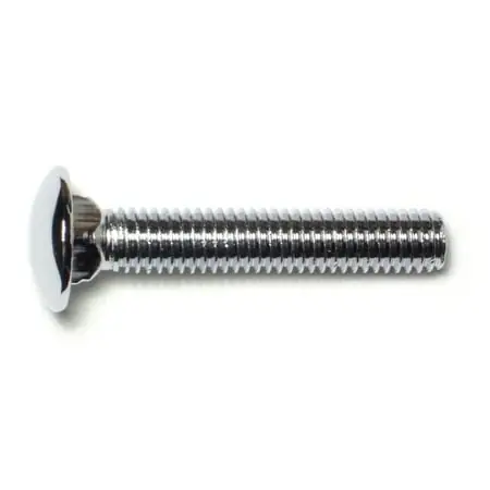 7/16 -14 X 2-1/2 Chrome Grade 5 Carriage Head Bumper Bolts Cbs5-256 (5 Pcs.)
