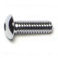8-32 X 1/2 Chrome Button Head Socket Cap Screws - Durable Fasteners For Various Applications