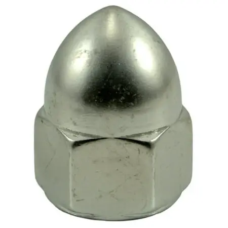 5/8 -11 Polished 18-8 Stainless Steel Coarse Thread Acorn Nuts (3 Pcs.)