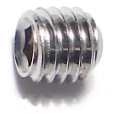 10-32 X 3/16 18-8 Stainless Hex Socket Headless Set Screws Sssss-174 (15 Pcs.)