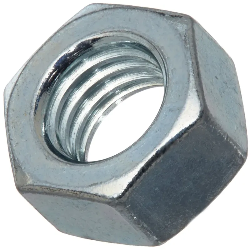 M10-1.25 Zinc Plated Class 8 Steel Hex Nuts - 25 Pack