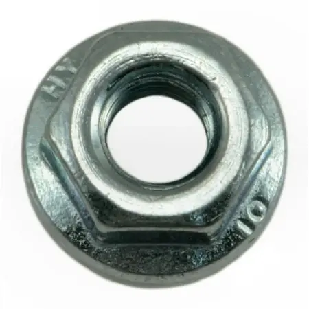 6mm-1.00 Zinc Plated Class 10 Steel Coarse Hex Flange Nuts