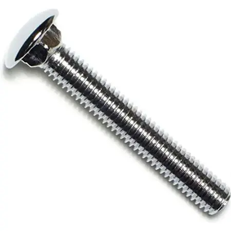 7/16-14 X 3 Chrome Bumper Bolts - Pack Of 5