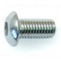 1/4-28 X 1/2 Polished Stainless Steel Button Head Socket Cap Screws